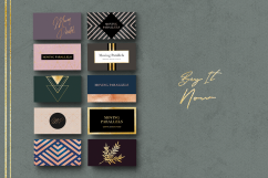 Elegant Gold Business Cards Bundle Product Image 10