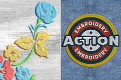 Embroidery Photoshop Action Product Image 1