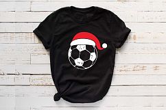 Santa Soccer Hat Christmas svg Elf sweater tackle 1044s Product Image 1