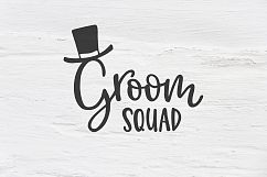 Groom Squad wedding SVG, EPS, PNG, DXF Product Image 1
