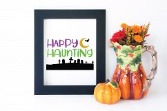 Happy Haunting SVG Cut File - Halloween SVG EPS DXF PNG JPG Product Image 4