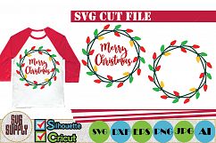 Christmas Lights SVG Cut File Product Image 1