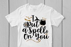 I Put A Spell On You - Halloween SVG EPS DXF PNG Cut Files Product Image 3