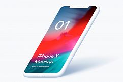 iPhone XS Clay 20 Mockups Scenes 5K - PSD Product Image 20