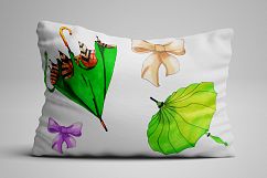 Umbrella. Hand painted clip art Product Image 7