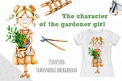 Garden tools Watercolor clip art Product Image 4