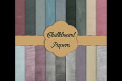 18 Chalkboard Texture Digital Papers, Back To School Papers Product Image 6