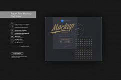 Paper Box Mockup Top View Product Image 3