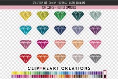 Glitter Diamonds Clip Art - 100 Clip Art Graphics Product Image 1