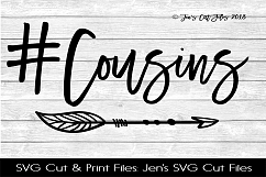 Cousins Hashtag SVG Cut File Product Image 1