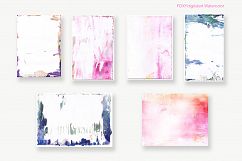 Watercolor Digital Paper Hand Painted Paint Brush Strokes  Product Image 4