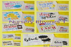 Nursery Rhyme 1 Machine Embroidery Design Product Image 1