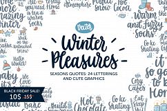 Winter Pleasures vector quote Product Image 9