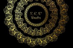 Gold frames, wreaths, corners Product Image 3