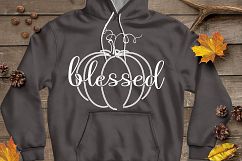 Thankful Grateful Blessed svg, Fall svg, Autumn Thanksgiving Product Image 3