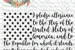 USA Pledge SVG Png Dxf EPS Product Image 1