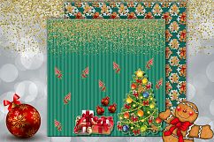 Christmas papers, jingle all the way, Scrapbook, holidays Product Image 7