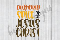 Pumpkin Spice SVG, Jesus Christ SVG, Fall SVG, SVG File, DXF Product Image 1
