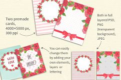 Rose Garden Watercolor Clipart Product Image 6