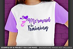 Mermaid in Training SVG File - Girls Mermaid T-Shirt - 1065 Product Image 3