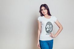 20 Top Girls T-Shirt Mock-Up Product Image 13