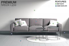 Carpets in Living Room Mockup Set Product Image 6
