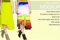 Long Skirt Dress Mockup Product Image 3