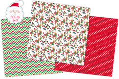 Christmas digital papers, Christmas patterns, Santa papers Product Image 3