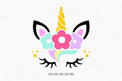 unicorn svg, unicorn eyelashes, unicorn svg Product Image 1