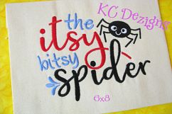 Itsy Bitsy Spider Machine Embroidery Design Product Image 2