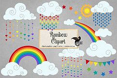 Vector Rainbow Clipart Product Image 1