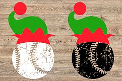 Baseball Christmas Hat svg Elf sweater 1046s Product Image 2