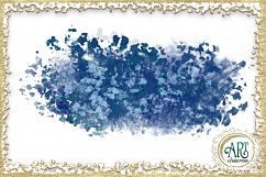 Blue Glitter Digital Clipart Brush Stroke - 24 of beautiful PNG files Product Image 12