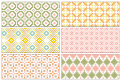 Seamless Pastel Native American Patterns Product Image 6