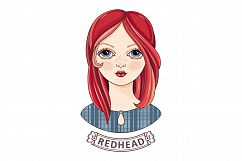 Girl. Avatar. Readhead.  Product Image 4