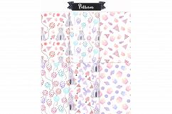 Watercolor Birthday &amp; Cute Bears Product Image 4