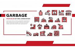 Factory Garbage Waste Landing Header Vector Product Image 1