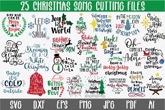 Christmas Song SVG Bundle with 25 PNG DXF EPS SVG Cut Files Product Image 1