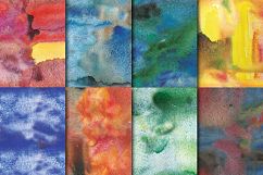 Colorful Watercolor Textures seamless digital paper pack Product Image 9