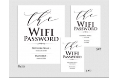 Wifi Password sign Product Image 2