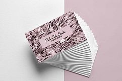 Glitzy Pink Zebra Print Business Card Template Product Image 2