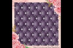 16 Seamless Diamond Upholstery Digital Papers, Quilt Leather Product Image 4
