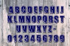 Stars and Strips monogram text - SVG Cut Files - Vinyl Cutters, Screen Printing, Silhouette, Die Cut Machines, &amp; More Product Image 1
