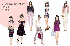 Fashion Girls - Volume 3 fashion illustration clipart Product Image 3