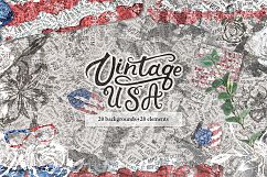 Vintage USA. America Backgrounds. Product Image 1