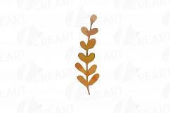 Autumn leaves and branches watercolor clip art pack, png Product Image 3