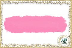 Brush Strokes in American Pink Glitter - Digital Clipart 24 of beautiful PNG files Product Image 2
