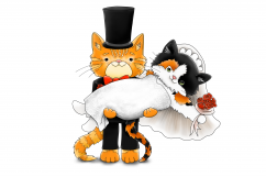 Smitten Kittens | Clip Art illustrations PNG/JPEG Product Image 2