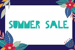 Hello Summer Cutout Font Product Image 7