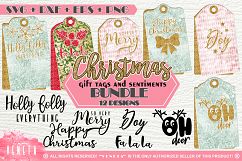 Christmas | Gift tags and sentiments | BUNDLE - 12 Designs Product Image 1